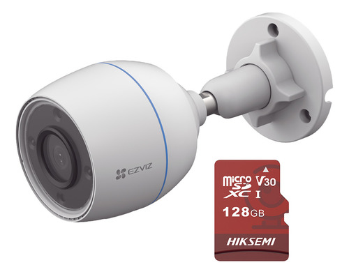 Ezviz Cámara Bala Wifi 2mp H3c-128 Con Detección Humana Micrófono Integrado Con Microsd De 128gb Excelente Vision Cs-h3c Nocturna Ideal Para Uso Exterior