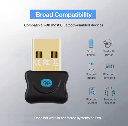 Transmisor Receptor De Audio Bluetooth Inalámbrico Usb 5.0