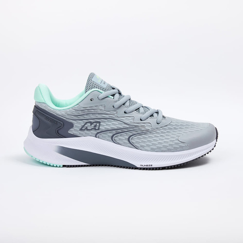 Zapatillas New Athletic Running Rungz46 Gris Con Verde Jade 