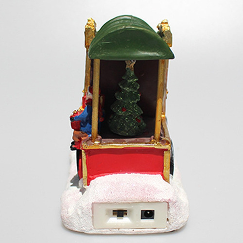 Papai Noel De 11 Polegadas Com Carruagem Puxada A Cavalo