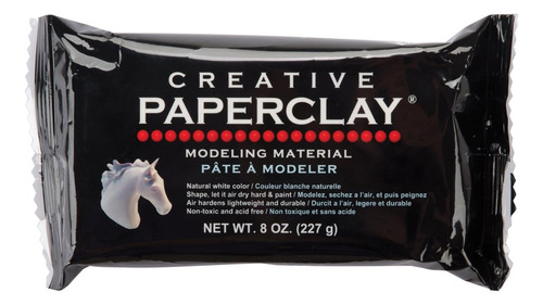 Arcilla De Papel Creativa, 8 Onzas, Blanca