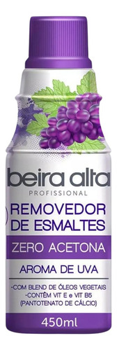 Removedor De Esmalte Beira Alta Zero Acetona 450ml