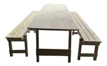 Comprar Juego Mesa Quincho + Bancos Plegables Pino Macizo