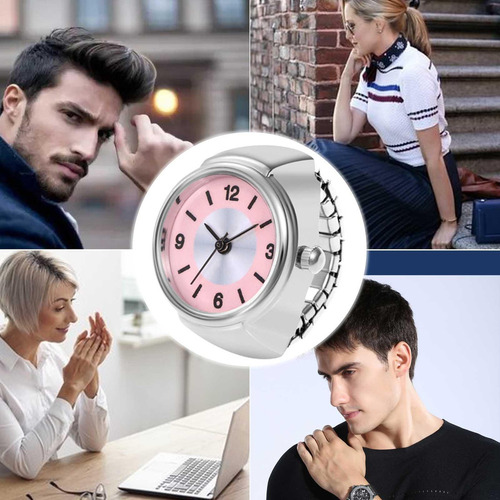 Anillos De Reloj Para Mujer Relojes De Dedo De Cuarzo Con Si