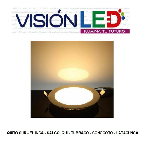 Imagen 2 de 10 de Lampara Panel Led Gypsum Empotrable 3w 6w 12w 18w
