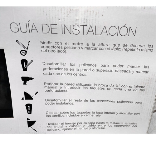 Kit De Repisa De Cristal Templado Gris Flotante De Pared