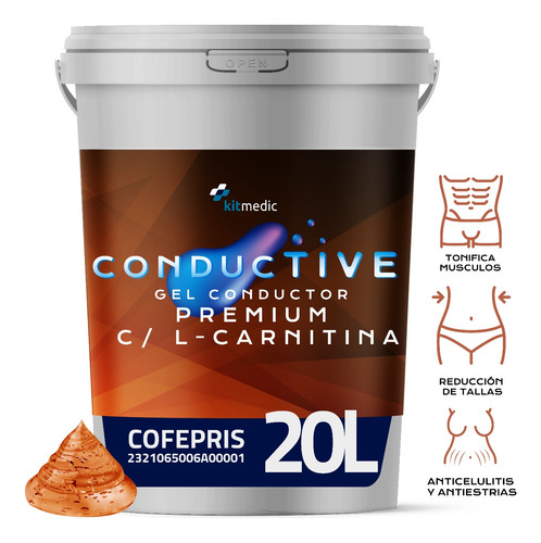 Gel Conductor Premium L-carnitina Reductivo 20kg/litro
