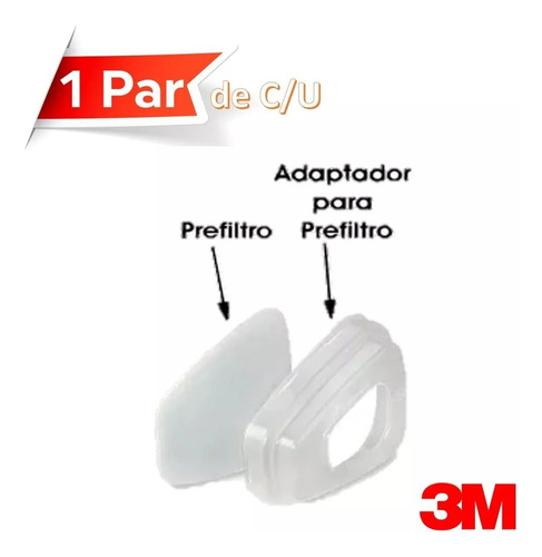 Kit Par Prefiltros 3m 5n11 + Par Retenedores 3m 501