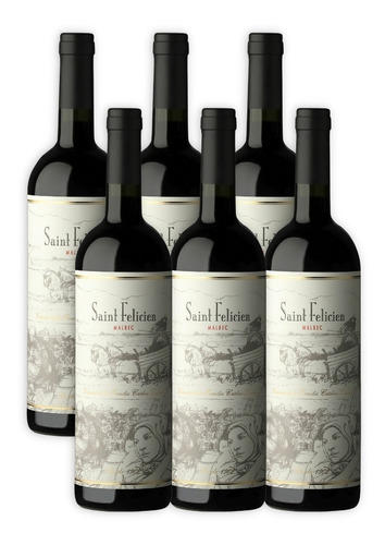 Saint Felicien Vino Malbec Caja X6u 750ml Catena Zapata