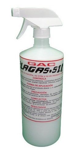 6 Pz Insecticida Plagasin 1l Para Cucarachas,pulgas,chinches