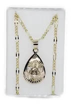 Comprar Collar Virgen San Juan Los Lagos Gota 2 Cm Oro Laminado J17