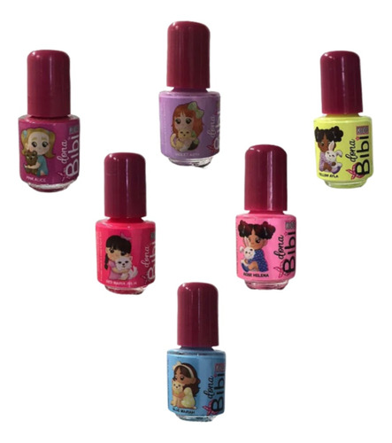 Esmalte Infantil Colorido De Brincar Lavável Dona Bibi Kids