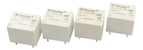 361190124011 Mini Rele Finder P/ Pci 1 Contato Rev. 12 Vdc