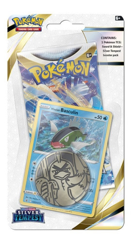 Pokemon Tcg Silver Tempest Basculin Pack Coin Ingles