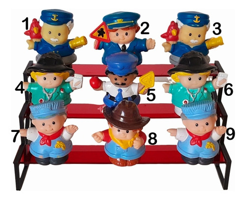 Little People Fisher Price Figura Ferroviario Policia Medica