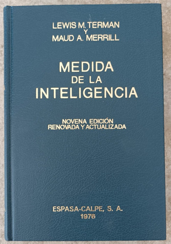 Medida De La Inteligencia- Libro Sin Uso- Estado Impecable 