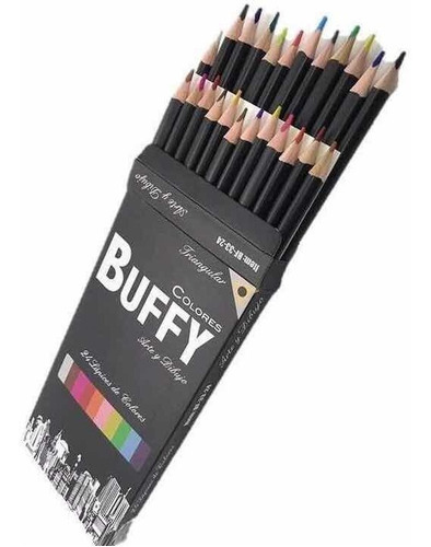 Colores Buffy Triangulares Caja Con 24pzs