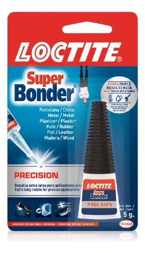Super Bonder Loctite Precision Henkel Adhesivo Instanta 5gPegamento Gel Loctite SUPER BONDER GEL