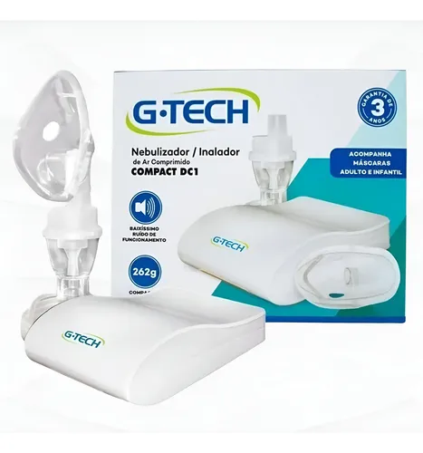 Inalador Nebulizador  Adulto Infantil Bivolt Compacto G-tech