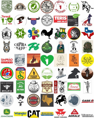 Imagem 1 de 10 de 126 Adesivos Tereré Para Garrafa Térmica 6cm
