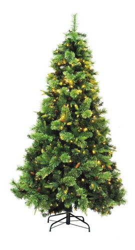 Árvore Natal Verde Toscana Pinhas 180cm 300led 1146h 1023664