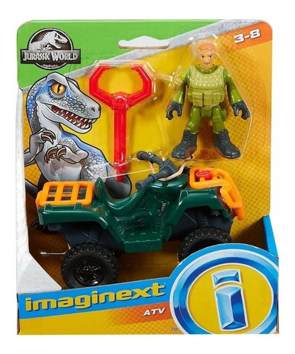 Genial Set De Jurassic World Cuatrimoto Atv Imaginext