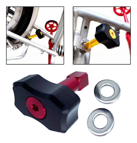 Asiento De Bicicleta Ligero Tapón De Tubo Accesorios Rojo