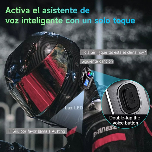 Sunshot Intercomunicator for Moto Casco Audifonos With Bluetooth