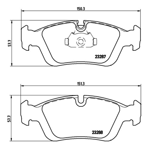 Balatas Delanteras / Bmw 325i Base 2001 A 2006 Semimetálica