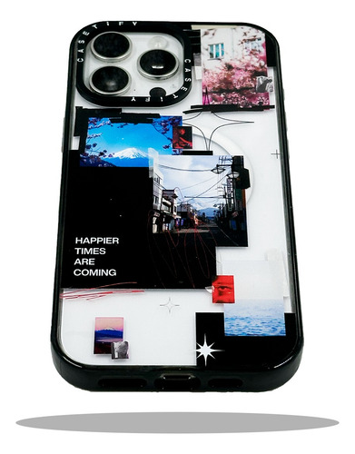 Funda Happier Estilo Casetify Magsafe Para Iphone Transparente Iphone 15