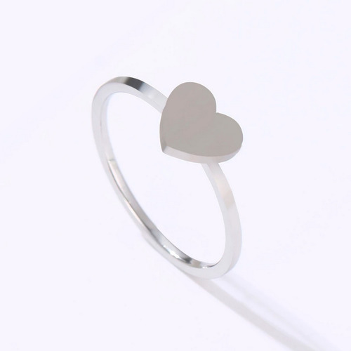 Anillo Corazón Acero Inoxidable + Estuche Tureloj