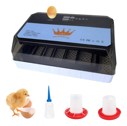 Incubadora Automática De Huevos Con Led Probador De Velas