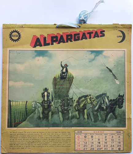 Imagen 1 de 10 de Molina Campos Colección 12 Almanaques Alpargatas Ro 028