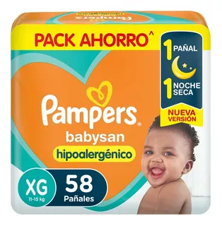 Pampers Babysan Pack Ahorro M / G / Xg / Xxg X 1unid