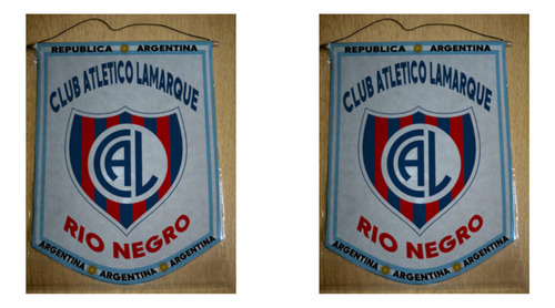 Banderin Grande 40cm Club Lamarque Rio Negro
