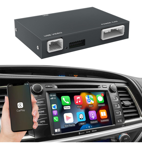 Autoabc Adaptador Inalambrico Carplay/android Auto Para Toyo