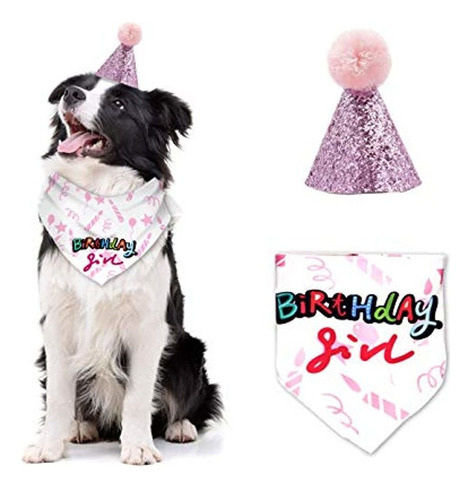 Banmoder Dog Birthday Bandana With Cute Doggie 1st Birthday