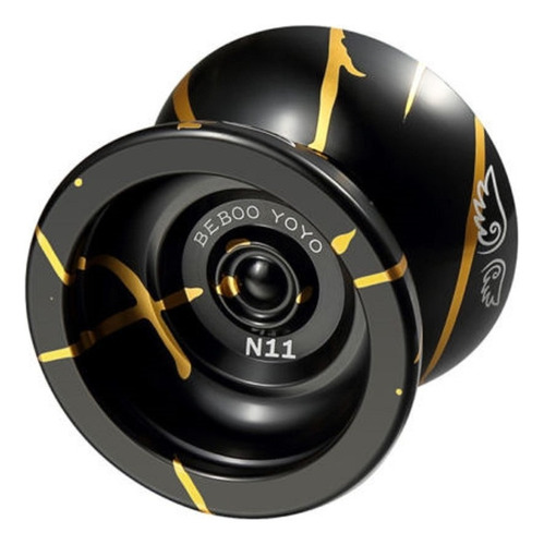 Yoyo Ioio Rolamento Rolimã Aço Magic N11 Alumínio Timeless Cor Preto