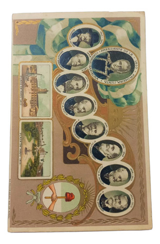 Tarjeta Postal Antigua Centenario Revolución De Mayo 1810 (Usado)