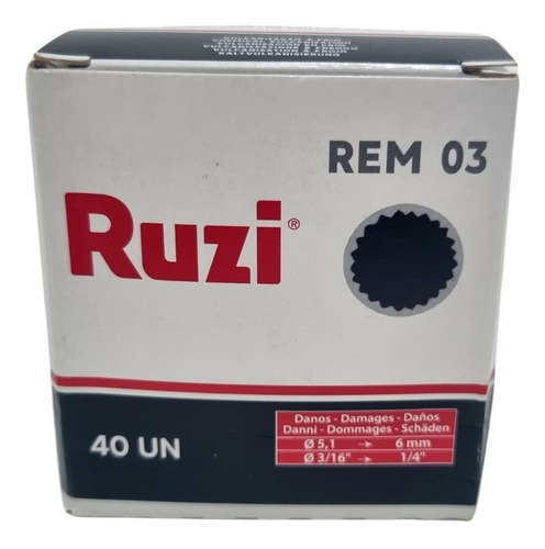Imagem 1 de 6 de Remendo Preto R03 R-0 A Frio Câmara De Ar Ruzi 40und