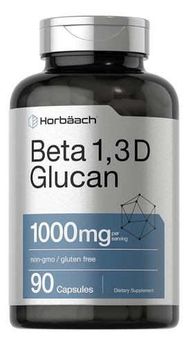 Beta Glucano 1, 3d 1000 Mg 90 Cápsulas Horbaach