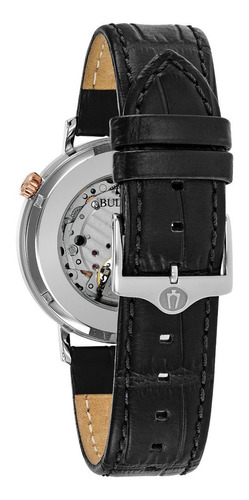 Imagen 3 de 7 de 98a187 Reloj Bulova Mechanicals Cafe/gris/rosado