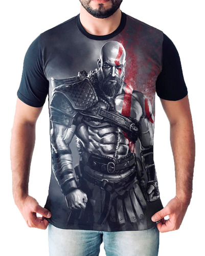 Camisa Camiseta Game God Of War Kratos Masculina Unissex