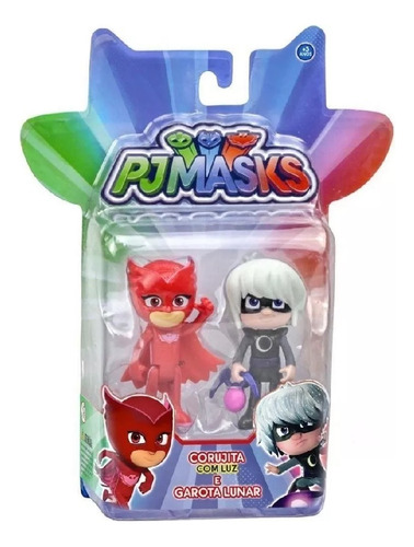 Pj Masks Boneco Corujita Com Luz E Garota Lunar  Dtc 4384