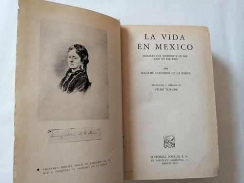 La Vida En México Por Madame Calderon De La Barca