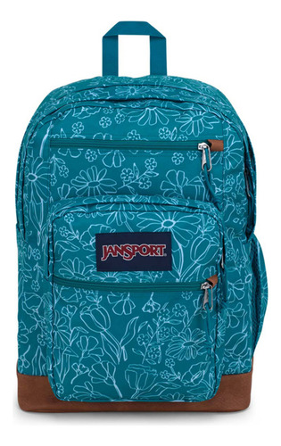 Mochila Jansport Cool Student Color Delightful Daisies Green