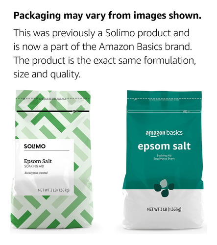 Ayuda Para Remojar Sal De Epsom Amazon Basics Con Aroma A Eu