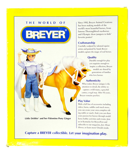 Breyer Little Debbie Pony & Rider Set Special Edition Detall
