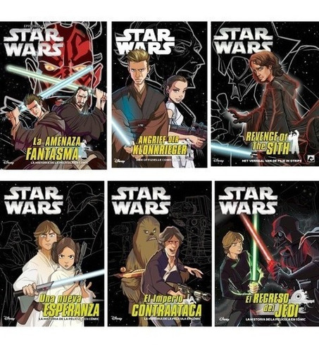 Pack Libro Star Wars - 6 Libros