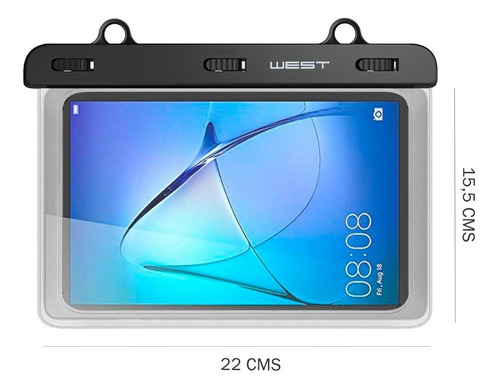 Imagen 3 de 4 de Funda Sumergible Waterproof Para Tablet 7 8 Universal